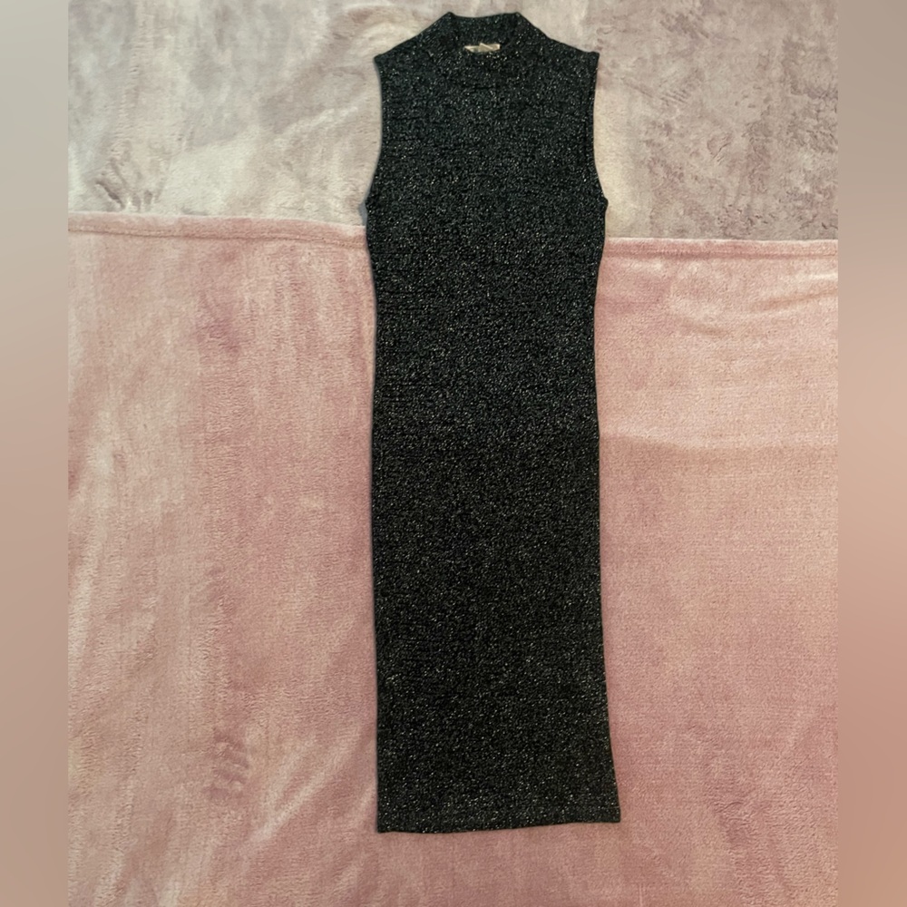 NWOT Forever 21 Black Knit Midi Dress